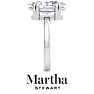 Martha Stewart 3 Carat Marquise Shape Lab Grown Diamond Solitaire Engagement Ring In Sterling Silver Image-9