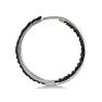Black Diamond Earrings: 1ct Inside Out Black Diamond Hoop Earrings in Sterling Silver Image-3