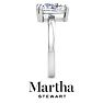 Martha Stewart 2 Carat Pear Shape Lab Grown Diamond Solitaire Engagement Ring In Sterling Silver Image-10