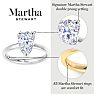 Martha Stewart 2 Carat Pear Shape Lab Grown Diamond Solitaire Engagement Ring In Sterling Silver Image-3