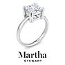 Martha Stewart 2 Carat Princess Cut Lab Grown Diamond Solitaire Engagement Ring In Sterling Silver Image-7