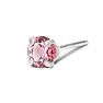 1/4 Carat Pink Topaz Stud Earrings In White Gold Image-3