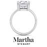 Martha Stewart 3 Carat Princess Cut Lab Grown Diamond Solitaire Engagement Ring In Sterling Silver Image-8