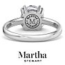 Martha Stewart 2 Carat Round Shape Lab Grown Diamond Solitaire Engagement Ring In Sterling Silver Image-2