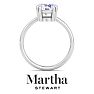 Martha Stewart 2 Carat Round Shape Lab Grown Diamond Solitaire Engagement Ring In Sterling Silver Image-8