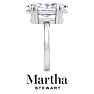 Martha Stewart 5 Carat Marquise Shape Lab Grown Diamond Solitaire Engagement Ring In Sterling Silver Image-10