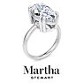 Martha Stewart 5 Carat Marquise Shape Lab Grown Diamond Solitaire Engagement Ring In Sterling Silver Image-7