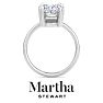 Martha Stewart 5 Carat Marquise Shape Lab Grown Diamond Solitaire Engagement Ring In Sterling Silver Image-8