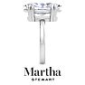 Martha Stewart 5 Carat Marquise Shape Lab Grown Diamond Solitaire Engagement Ring In Sterling Silver Image-9