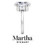 Martha Stewart 5 Carat Oval Shape Lab Grown Diamond Solitaire Engagement Ring In Sterling Silver Image-10