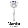 Martha Stewart 5 Carat Round Shape Lab Grown Diamond Solitaire Engagement Ring In Sterling Silver Image-10