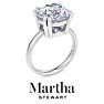 Martha Stewart 5 Carat Round Shape Lab Grown Diamond Solitaire Engagement Ring In Sterling Silver Image-7