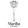 Martha Stewart 5 Carat Round Shape Lab Grown Diamond Solitaire Engagement Ring In Sterling Silver Image-9