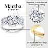 Martha Stewart 5 Carat Round Lab Grown Diamond Three Stone Engagement Ring In Sterling Silver Image-3