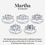 Martha Stewart 5 1/2 Carat Cushion Cut Lab Grown Diamond Three Stone Plus Engagement Ring In Sterling Silver Image-6