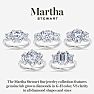 Martha Stewart 5 1/2 Carat Marquise Shape Lab Grown Diamond Three Stone Plus Engagement Ring In Sterling Silver Image-6