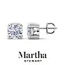 Martha Stewart 2 Carat Lab Grown Diamond Stud Earrings In Sterling Silver Image-1