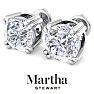 Martha Stewart 10 Carat Lab Grown Diamond Stud Earrings In Sterling Silver Image-10