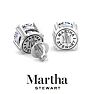 Martha Stewart 3 Carat Lab Grown Diamond Stud Earrings In Sterling Silver Image-2