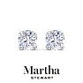 Martha Stewart 3 Carat Lab Grown Diamond Stud Earrings In Sterling Silver Image-7