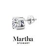 Martha Stewart 3 Carat Lab Grown Diamond Stud Earrings In Sterling Silver Image-8