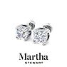 Martha Stewart 3 Carat Lab Grown Diamond Stud Earrings In Sterling Silver Image-9