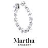 Martha Stewart 3 Carat Lab Grown Diamond Fancy Hoop Earrings In Sterling Silver Image-6