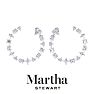 Martha Stewart 3 Carat Lab Grown Diamond Fancy Hoop Earrings In Sterling Silver Image-7