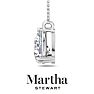 Martha Stewart 2 Carat Pear Shape Lab Grown Diamond Solitaire Necklace In Sterling Silver Image-10
