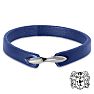Bruno Magli Mens Refined Leather Bracelet, Indigo Image-1