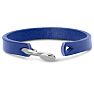 Bruno Magli Mens Refined Leather Bracelet, Indigo Image-4