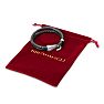 Bruno Magli Mens Double Rope Leather Bracelet, Silver Image-6
