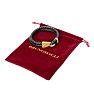 Bruno Magli Mens Double Rope Leather Bracelet, Gold Image-6