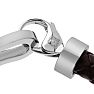 Bruno Magli Mens Chorded Leather Bracelet, Mahogany Image-6