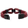 Bruno Magli Mens Infinity Leather Bracelet, Red Image-4