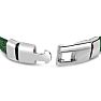 Bruno Magli Mens Three Strand Braided Leather Bracelet, Sage Image-3