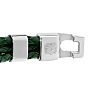 Bruno Magli Mens Three Strand Braided Leather Bracelet, Sage Image-6