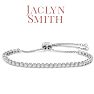 Jaclyn Smith 1 Carat Moissanite Adjustable Bolo Slide Tennis Bracelet Image-1