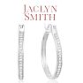 Jaclyn Smith 1/4 Carat Moissanite Hoop Earrings Image-1