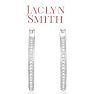 Jaclyn Smith 1/4 Carat Moissanite Hoop Earrings Image-2