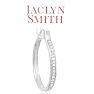 Jaclyn Smith 1/4 Carat Moissanite Hoop Earrings Image-3