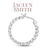 Jaclyn Smith 1/4 Carat Moissanite Hoop Earrings, 3/4 Inch Image-3