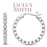 Jaclyn Smith 1/4 Carat Moissanite Hoop Earrings, 3/4 Inch Image-4