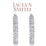Jaclyn Smith 1/2 Carat Moissanite Hoop Earrings, 1 Inch Image-2