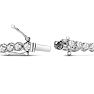Estate Jewelry 3 Carat Lab Grown Diamond Tennis Bracelet In 14 Karat White Gold, 7 Inches Image-4