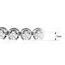 Estate Jewelry 3 Carat Lab Grown Diamond Tennis Bracelet In 14 Karat White Gold, 7 Inches Image-5