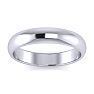 Estate Jewelry 925 Sterling Silver 4MM Wedding Band Image-1