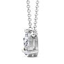 1/2 Carat Pear Shape Lab Grown Diamond Solitaire Necklace In Sterling Silver Image-3