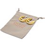 Jaclyn Smith Gold Triple Hoop Earrings, 1 Inch Image-5