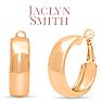 Jaclyn Smith Thick Gold Hoop Earrings, 1 Inch Image-1